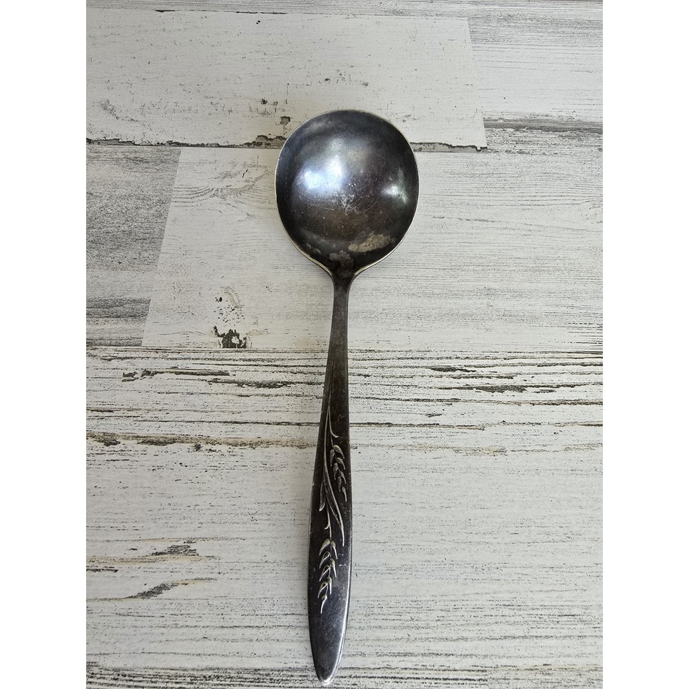 Vintage Community Silverplate Gravy Ladle Morning Star Pattern 7 Inch‎ Serving